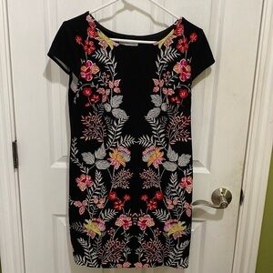 Sandra Darren Floral Print Lightweight Women’s Midi Dress Size 6